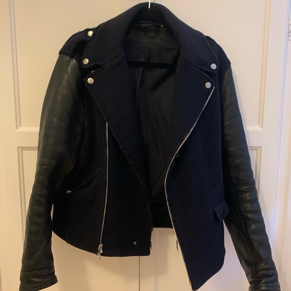 Acne studios leather jacket
